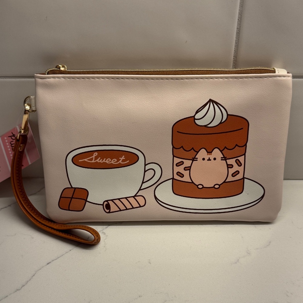 PUSHEEN BOX EXCLUSIVE! 😄 Wristlet with Pusheen, coffee and cake